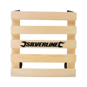 Silverline Pflanzenroller aus Holz viereckig Tragkraft bis 60 kg
