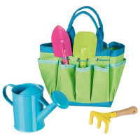 GOKI Gollnest & Kiesel Gartenwerkzeug mit Tasche für Kinder