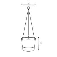 greenville hängeampel 24cm  laubgrün