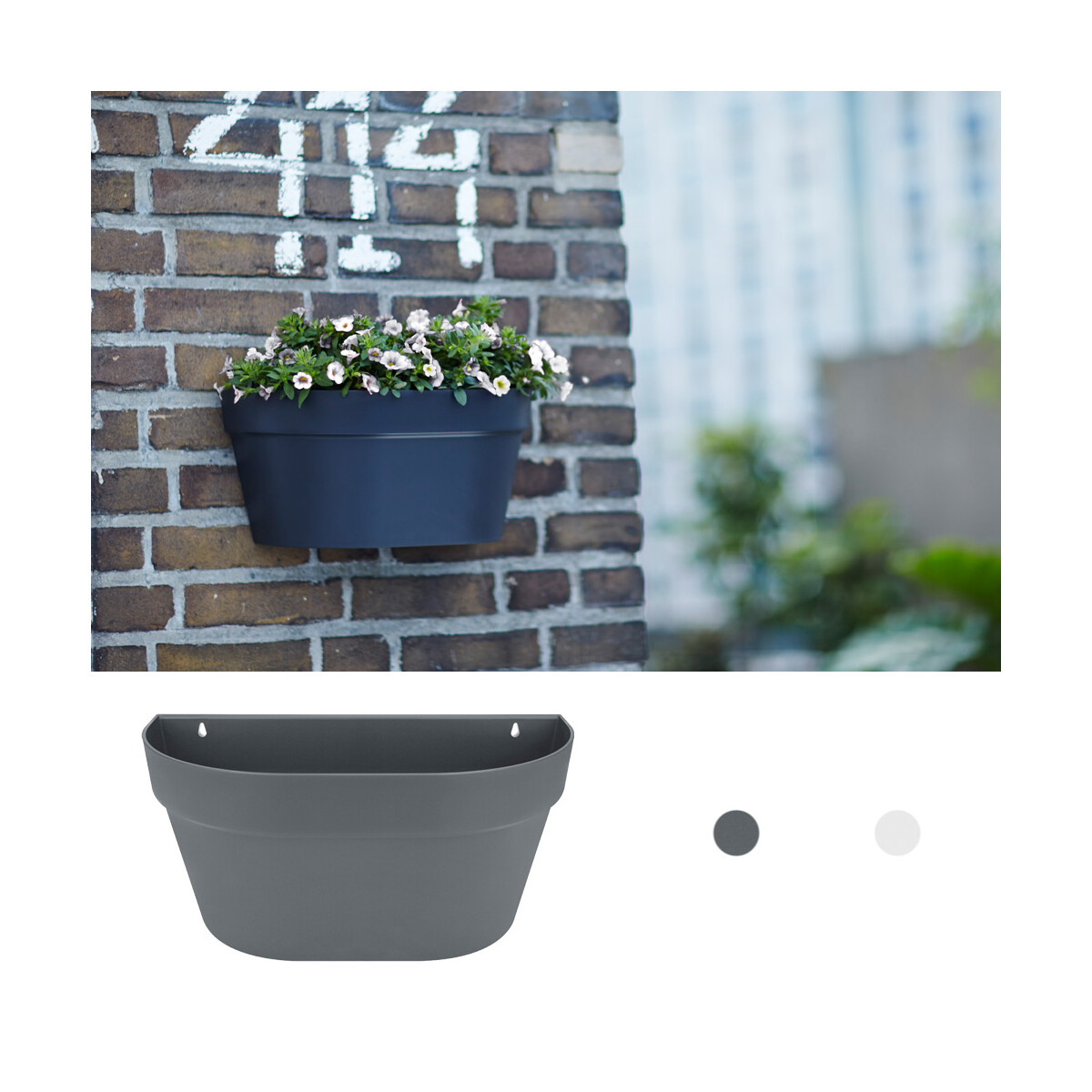 blumenkasten metall balkon Blumenkasten Colorful  Industriestil