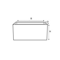 vivo next lang 80cm living schwarz