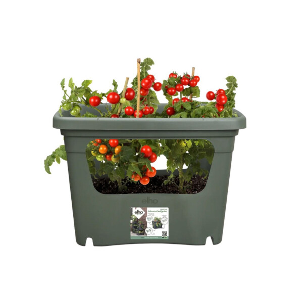 blumenkasten grau 50 cm JARDI 50 Anthrazit  Balkonkasten 50x17x17 cm 8 kg Naturschiefer Schwa   CLIMAQUA