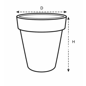 green basics top planter hoch 35cm steingrün