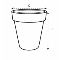 green basics top planter hoch 35cm steingrün